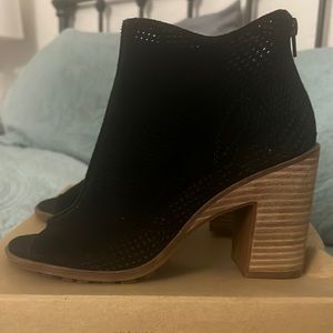 Lucky Brand Women's Vacob Open-Toe Booties - Size 8